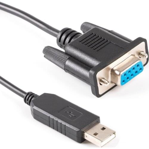 USB to Null Modem (Cross Wired) RS232 Serial Adapter FTDI ft232r USB RS232 to DB9 Female Adapter Cable PC Control TV Cable