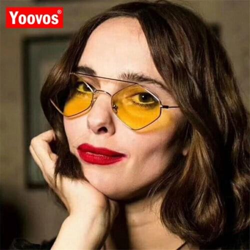 Yoovos 2021 Vintage Sunglasses Women New Brand Designer Glasses Men Fashion Small Frame Shopping Sun Glasses Oculos De Sol UV400