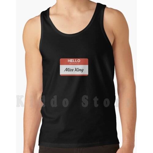 Hello My Name Is Miss King-Family Name Surname King tank tops vest sleeveless King Hello My Name Is Miss King Family