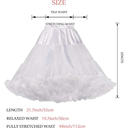 Womens Vintage Rockabilly Petticoat Skirt Tutu LOLITA Underskirt