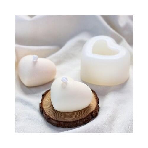 3D Love Heart Silicone Mold Aroma Plaster Candle Mould DIY Dessert Mousse Baking Pastry Candy Chocolate Moulds Cake Decoration