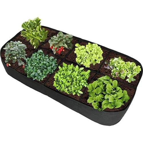 4/8 Pockets Non-toxin Fabric Reusable Garden Plant Bags For Vegetable Tomato Potato Carrot Grow Bags DIY Flower Pot Planter