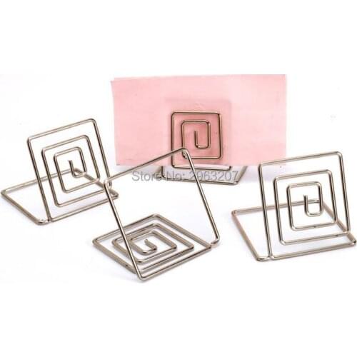 500pcs Place Card Holders Clips Wedding Cafes Table Photo Memo Number Name Holder Clip Anniversary Party Decor