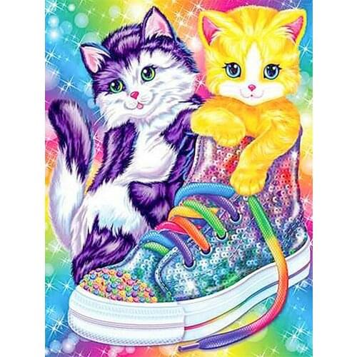 5D DIY Diamond Paintings Full Round AB Animals Poppys Flower Cat Mosaic Landscape Kits Embroidery Stickers Decoration Home Decor