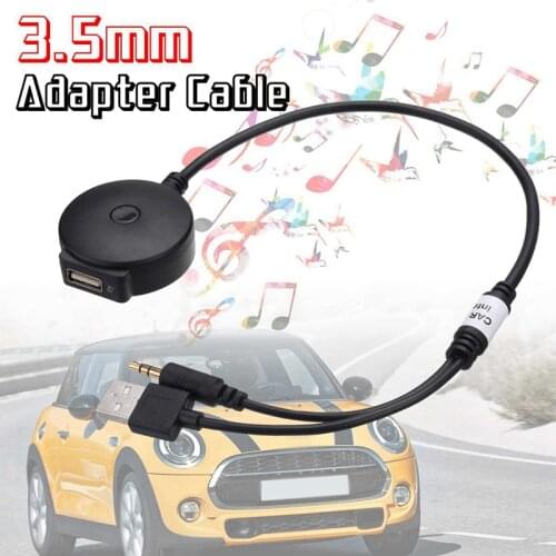 Car Wireless Bluetooth o AUX and USB Music Adapter Cable for BMW Mini Cooper