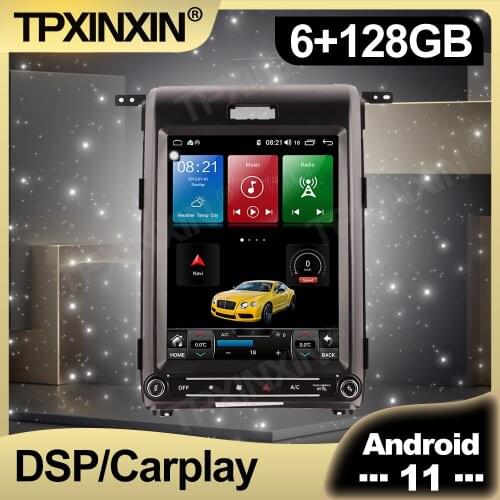 128GB Tesla Screen Android 11.0 Car Radio For Ford F150 2015 2016 - 2020 Multimedia Auto DVD Player Navigation Stereo GPS 2 din