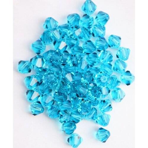 Free Shipping, 720pcs/Lot 3mm Aquamarine color Chinese Top Quality Crystal Bicone Beads