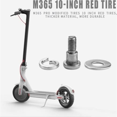 Stainless Steel Scooters Rear Wheel Fixing Bolt Screw Set Assembly Silver for Xiaomi M365 Electric Scooter Accessories