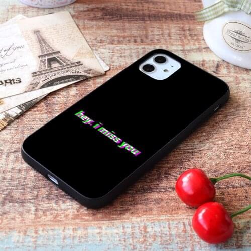 For iPhone Hey i miss you Soft TPU Border Apple iPhone Case