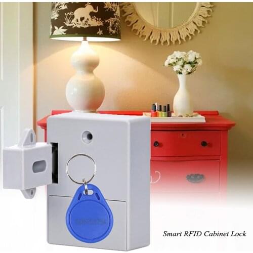 Home Gym Market Invisible Hidden Cabinet Lock Wardrobe Shoe Cabinet Drawer Door Lock Battery Electric RFID Lock