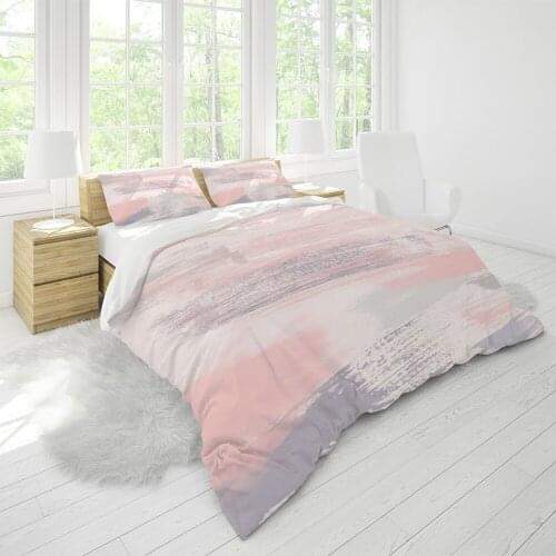 Home Textile Nordic Style Duvet Cover Multicolor Bedding and Pillowcase King Size Single Double Bedroom Bed Cover Customization
