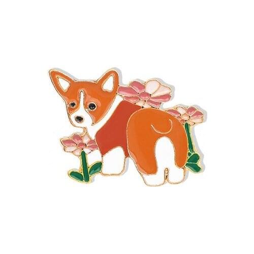 Dog brooches for women enamel pins broches Birthday gifts jewelry shirt bag lapel pin