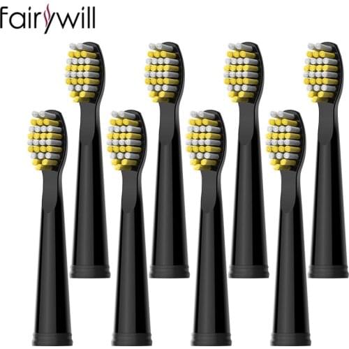 Fairywill Electric Toothbrush Heads Sonic Replaceable Soft Bristle for FW-507 FW-508 FW-917 FW-959 FW-551 4PCS 8PCS 16PCS