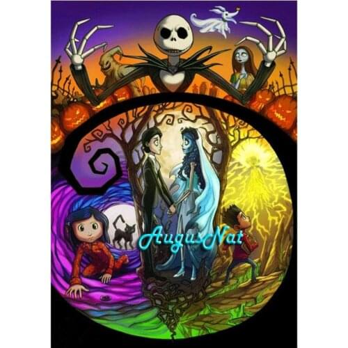 Nightmare before christmas diamond painting wall art picture diamond dotz diamond mosiac stickers wedding decoration resin gift