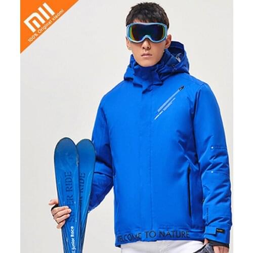 Xiaomi PELLIOT Ski Suit Winter Jacket Mens WaterProof Breathable Thermal Snowboard Out Coat Female Jacket Mountain Outdoor Coat