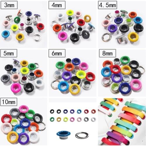 700pcs Scrapbook Eyelet Metal For Scrapbooking DIY embelishment for homework clothes sewing garment Mixed size for Leathercraft