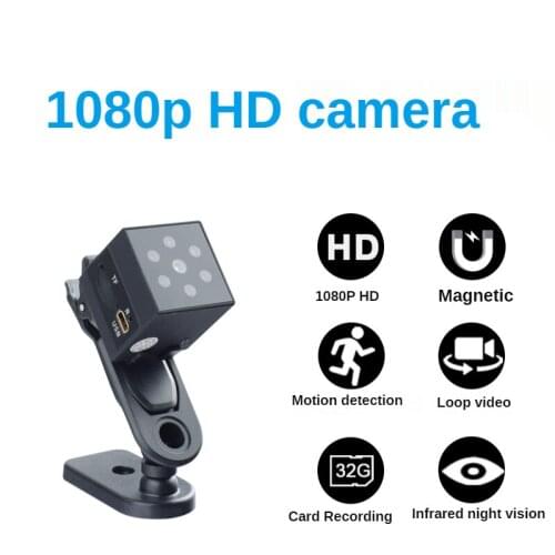 HD 1080P Mini Mini Camera Sports DV with Motion Detection Infrared Night Vision Sports Camera Small Cam Smart Home