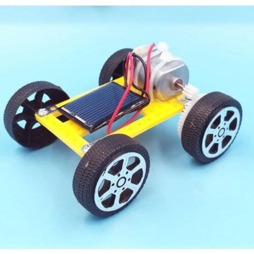 DIY Assembled Energy Solar Powered Toy Car Robot Kit Set Mini Science Experiment Solar Car Toys for Children Educational Toys