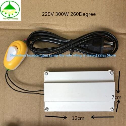 2piece/lot FOR PTC Heating Thermostat Heater Plate 220V 300W 260Degree For TV Backlight LED welding Soldering station 12cm x7cM
