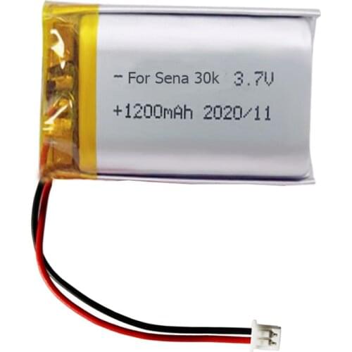 Octelect 1200mAh Lithium Ion Battery for Sena 30K and Fodsports M1S Pro Motorcycle Bluetooth Bluetooth Headset, M1S Plus