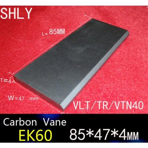 85*47*4mm VLT/TR/VTN40 Carbon vanes , Vane Blades ,graphite sheet plate for vacuum pump and compressors