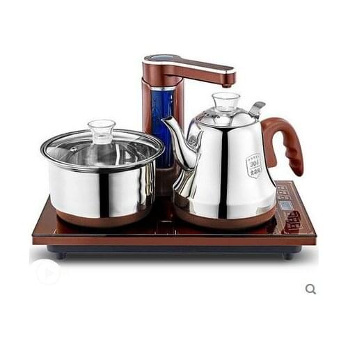 Fully automatic upper kettle electric 304 stainless steel tea stove set
