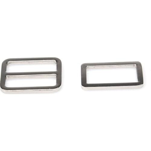 1" Silver Triglide Slider & buckle for adjustable straps