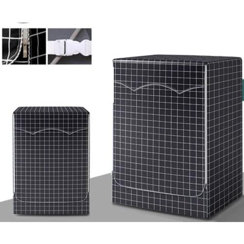 SRYSJS Washing Machine Cover Elephant Pattern Silver Coating Cloth Home Sunscreen Laundry Dryer Polyester Automatic Roller Dust