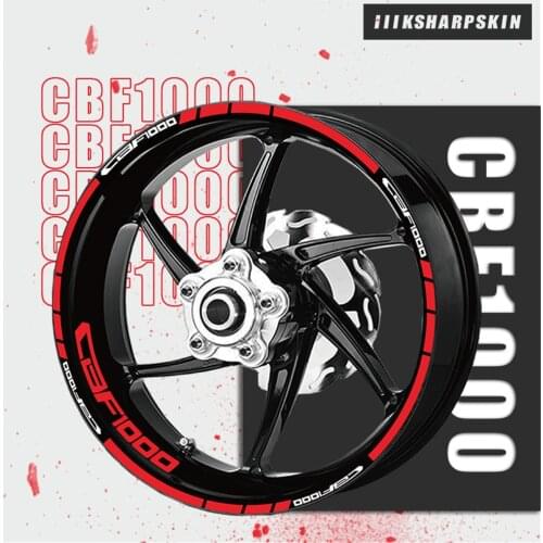 High quality motorcycle sticker trend mens wheel reflective decorative decal tire stripe film for Honda CBF1000 CBF 1000