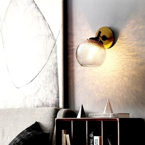 Japan deco maison crystal bedside living room bedroom home deco luminaria de parede