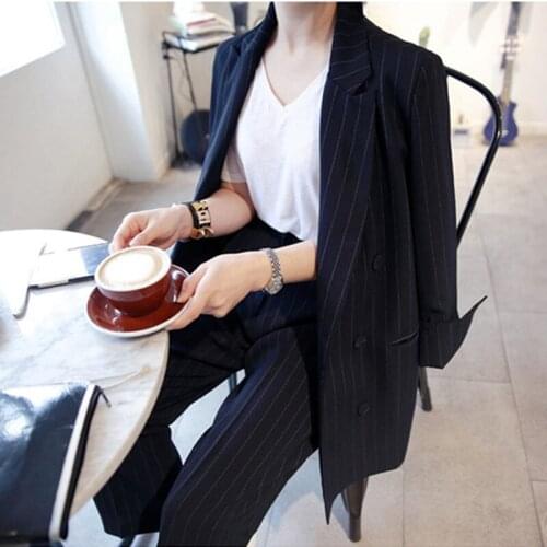 Womens suit jacket New Fashion Autumn Simple casual Set Women Blazer And Pants tops chaqueta mujer formal LX2159