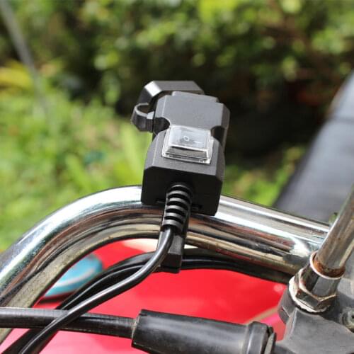 1 Pcs Motorcycle USB Socket for Phone DC 12V Vers 5V Adapter GPS Power Supply Port Socket for Moto USB Converter