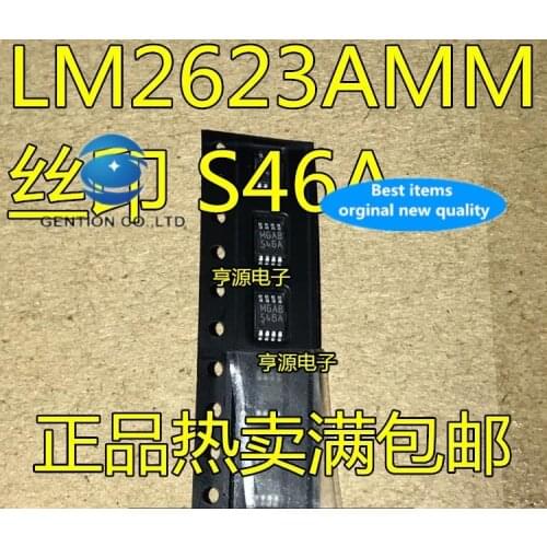 10PCS LM2623AMM LM2623 LM2623AMMX silk-screen S46A MSOP8 to constant voltage in stock 100% new and original