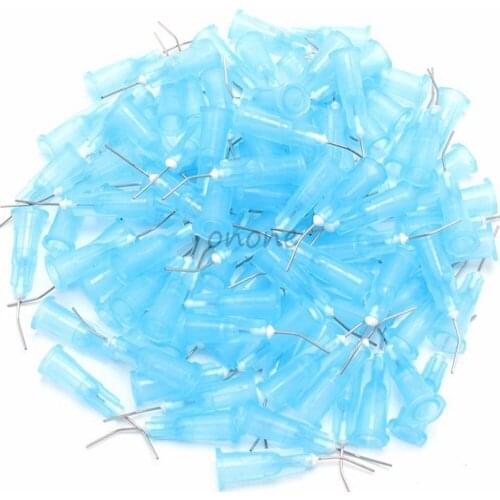 100pcs Dental Lab Syringe Spray Nozzles Tips Tube 100 pcs Irrigation Bent Needle Tips