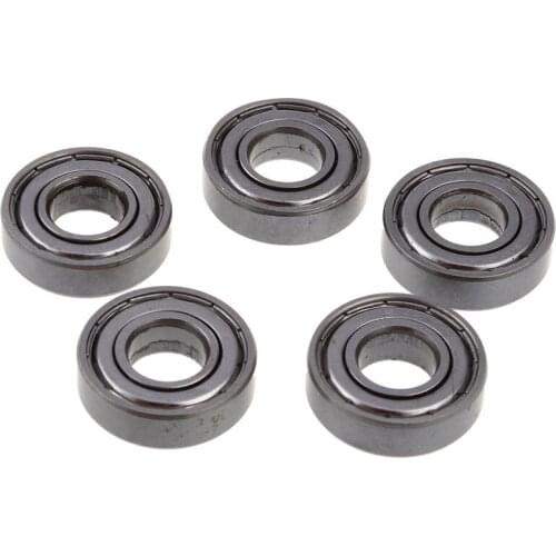 5 Pcs 12mm x 28mm x 8mm 6001Z Shielded Deep Groove Radial Ball Bearing