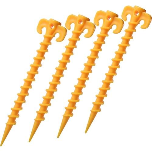 5 PCS Camping Nails Ultralight Outdoor Tent Accessories Camping Hiking Plastic Sand Trip Beach Fishing Travel Tent Stakes Pegs