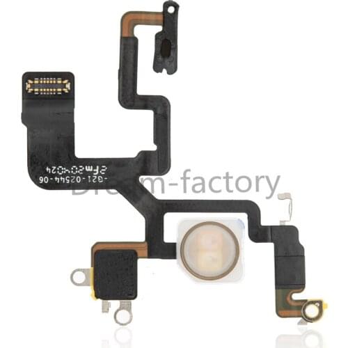 50PCS Original LED Flash Light FPC Sensor Flex Cable Repair Parts for iPhone 12 Mini / 12 Pro Max