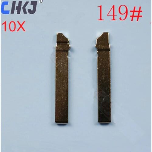 CHKJ 10pcs/lot Flip Folding HU162T Uncut Blank Blade For V W Volkswagen Golf 7 Sportsvan Replacement Car Key Blade
