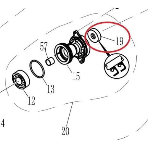 F8-04040004 oil seal for Parsun HDX F5A F6A F8 F9.8 outboard motor