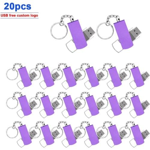 20pcs/lot creation usb flash metal pen drive 64gb 32gb 16gb pendrive 8gb memoria usb stick 4gb usb2.0 memory stick Flash Drive