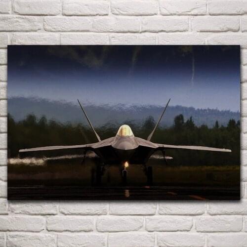 F 35 lightning ii fighter us air force aircraft artwork living room home wall art decor wood frame fabric posters KN481
