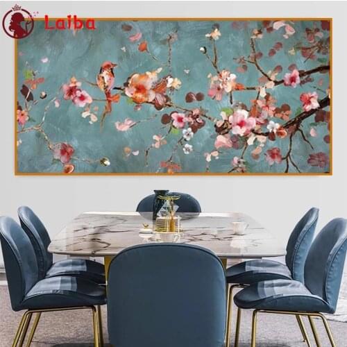 Diamond Painting Large classical flower, plum blossom Cross Stitch Diamond Mosaic Picture Embroidery crystal Beaded Handicraft