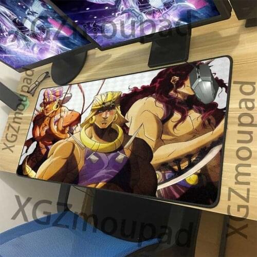 XGZ mouse pad computer desk pad black seam animation JOJOs strange adventure custom mouse pad rubber anti slip game player