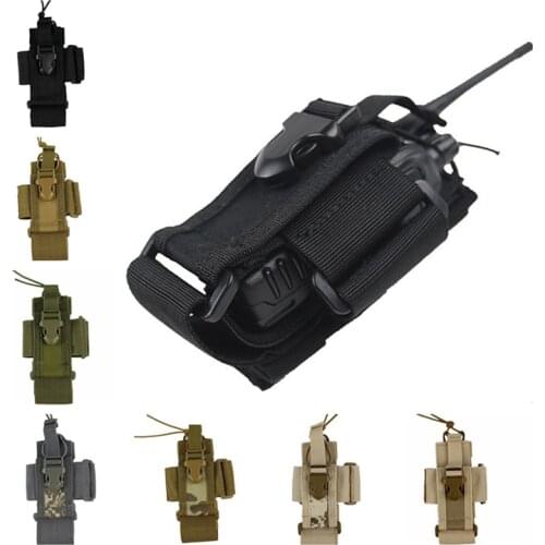 CQC Molle Tactical Airsoft Radio Pouch Mag Bag Phone Case Holder Military Shooting Hunting Walkie Talkie Waist Pack Bags