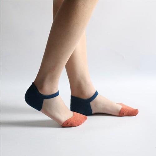 DONG AI Patchwork Candy Socks Invisible Non-slip Low Cut Sock Fashion Women Summer Casual Cotton Breathable Ankle Boat Socks