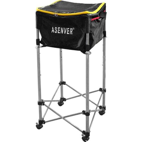 Tennis Training Device Cart Adjusable Height Tennis Ball Storage Box 160 PCS Baseball Baseball Movable Basket Storage Basin