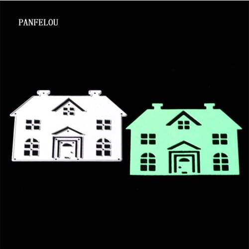 PANFELOU New year Luxury house Scrapbooking DIY album cards paper die metal craft stencils punch cuts dies cutting