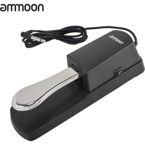 Ammoon Piano Keyboard Sustain Damper Pedal for Casio Yamaha Roland Electric Piano electronic keyboard Electronic Organ