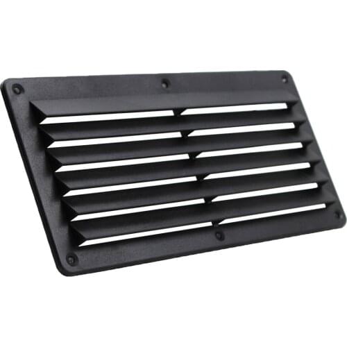 Universal RV Louver Vent Hood Exhaust Vent Cover 10.24''x 8.5'' (Black)