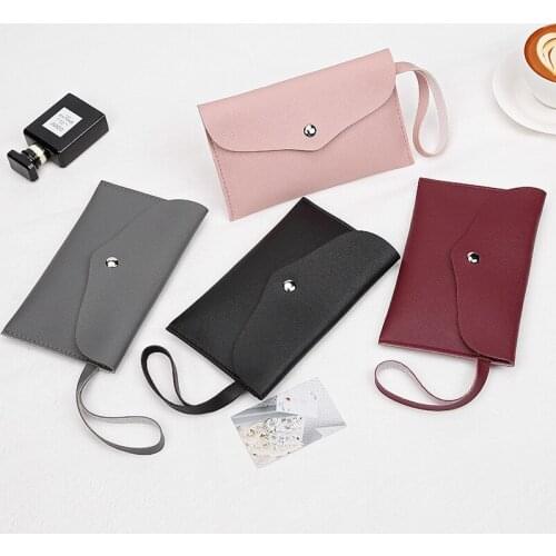 Women Wallets Pu Leather Pocket Purse Card Holder Clutch Bags Lady Female Purse Fashion Girls Coin Money Bag Bolsas Wholesale